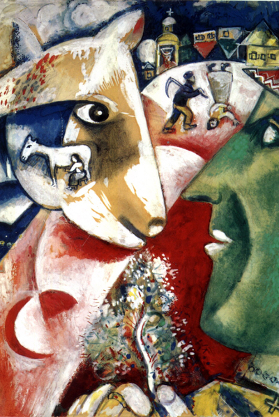  Yo y la aldea  (1911), obra del pintor judío bielorruso Marc Chagall.