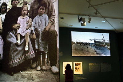 Exposición  Atesorar España,  ayer en la sede de la Fundación Bancaja en Valencia.