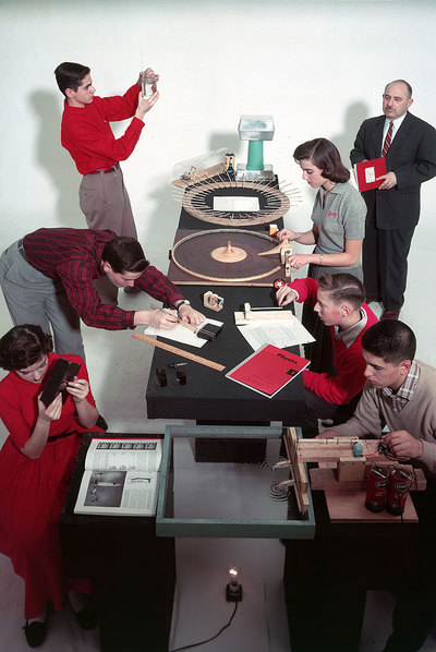 Clase en el Massachusetts Institute of Technology en 1957.