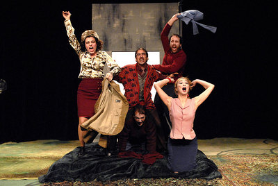 Un momento de la obra  La ventana de Chygrynskiy,  que se puede ver en la sala Cuarta Pared, en Madrid.