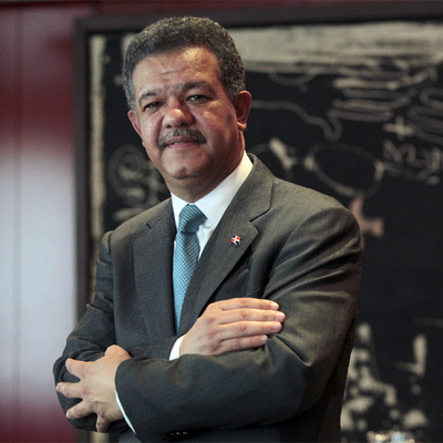 El presidente dominicano, Leonel Fernández, en Madrid.