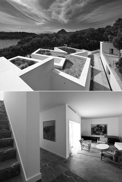 Dos fotografías de Juan Rodríguez sobre la casa en Mallorca de Álvaro Siza, que centra el primer númerornde la colección One.
