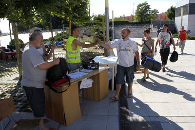 Los acampados de Sol comienzan en Rivas su itinerario por las plazas de la región