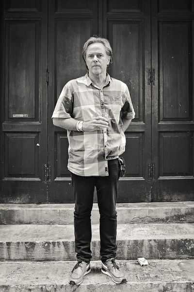  El diseñador gráfico David Carson, en su reciente visita al Surfilm Festibal de San Sebastián. 