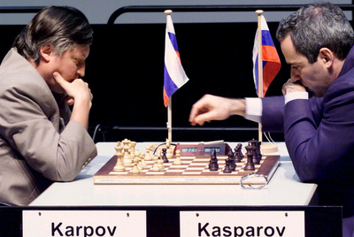 Los dos jugadores en uno de sus encuentros, celebrado en Alemania.