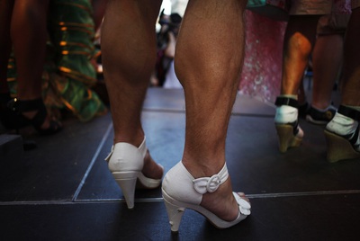 Uno de los participantes, listo para competir.