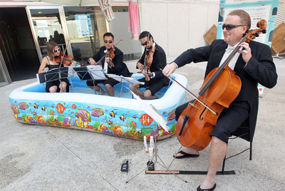 El Cuarteto Bretón, durante la presentación del festival en los Teatros del Canal el pasado miércoles.