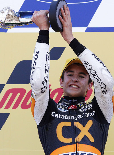 Márquez ya sabe divertirse