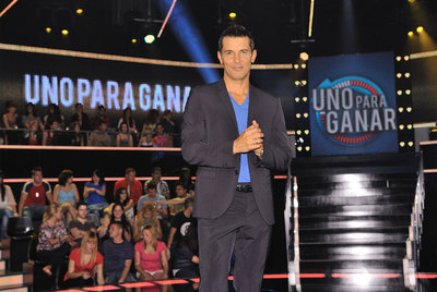 Jesús Vázquez, presentador de  Uno para ganar  (Telecinco).