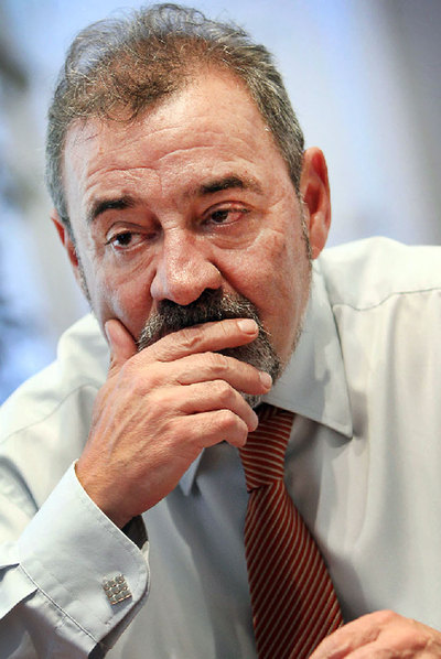 José Vicente González, en un instante de la entrevista.