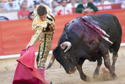 Julián López  El Juli , durante la faena de muleta a uno de sus toros.
