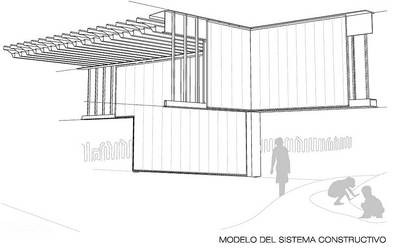 Plano del proyecto de Umbráculo y jardín infantil.