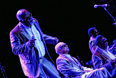 Blind Boys of Alabama, durante su concierto de ayer.