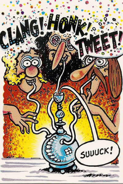 Una viñeta de los inconfundibles Freak Brothers, una de las biblias del  underground  en versión cómic.