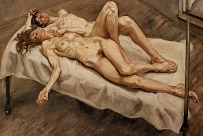  Dos mujeres,   de Lucian Freud. 1992. 