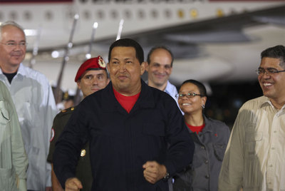 Regreso sorpresa de Chávez a Venezuela
