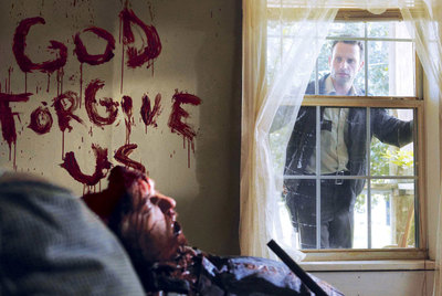 Una escena de la serie de zombis  The walking dead. 