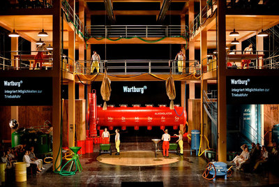 Un momento de la representación del controvertido  Tannhäuser  que abrió el lunes por la noche el 100º Festival Wagner de Bayreuth.