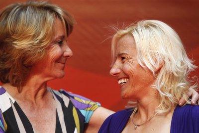 La presidenta regional, Esperanza Aguirre, en la entrega del Premio Regional del Deporte a Marta Domínguez.