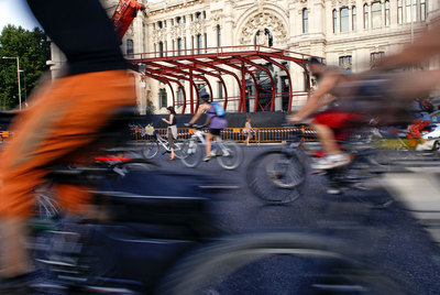 Los preparativos para la visita del Papa, sobre ruedas