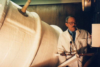 Robert Ettinger en el Instituto Criónico de Michigan.