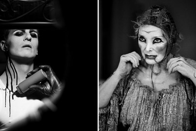 Asier Etxeandia, como Hamlet, y Núria Espert, en  La Celestina .