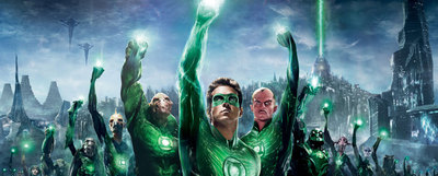 Fotograma de la película  Linterna verde , basada en el cómic homónimo.