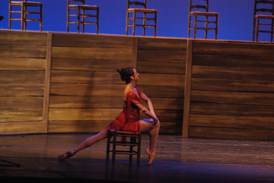 Lorena Feijóo en  Carmen , que se representa en San Lorenzo de El Escorial.