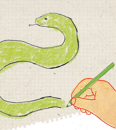 La serpiente inmóvil, yo quieta