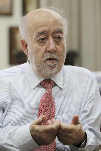 Edelmiro Rúa, en el Colegio de Ingenieros de Caminos.