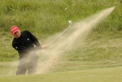 Sergio García, durante el pasado Open Británico.