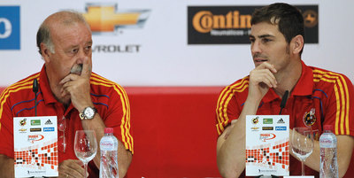 Vicente del Bosque y Casillas, en la conferencia de prensa de ayer.