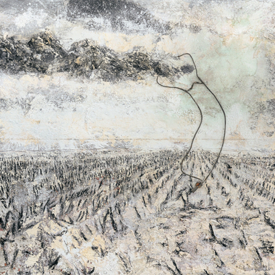 El cuadro  El jovial estado de ánimo de las nubes  (2011), de Anselm Kiefer.