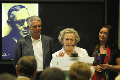 De izquierda a derecha, Francisco Menacho, Consejero Gobernacion, María de los Ángeles Infante y María del Mar Moreno, Consejera de Presidencia