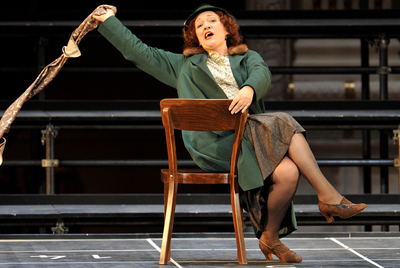Michaela Schuster, durante un ensayo de la ópera  La mujer sin sombra. 