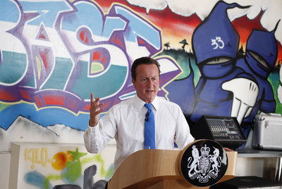 Cameron, durante su intervención en un centro de jóvenes en Witney, en el sur de Inglaterra.