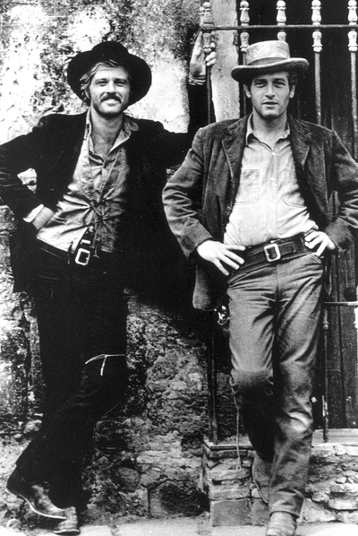 Redford y Newman, en  Dos hombres y un destino  (1969).