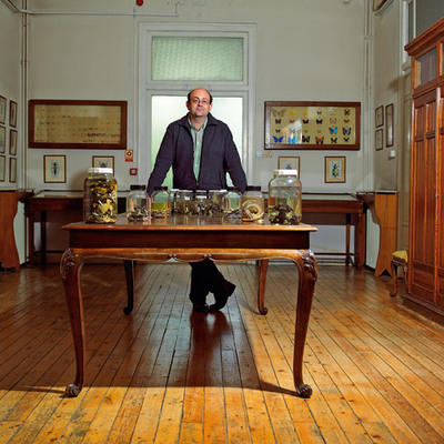 David Vieites en el Museo Nacional de Ciencias Naturales.