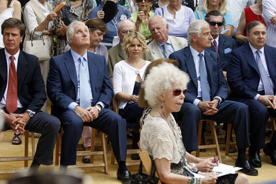 La duquesa con cinco de sus hijos.