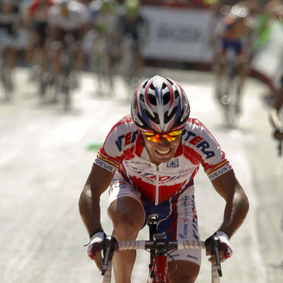  Purito  Rodríguez poco antes de cruzar la meta.