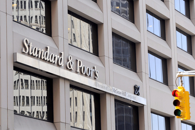 Sede central de Standard & Poor's, en el distrito financiero de Manhattan. La compañía pertenece al grupo McGraw-Hill.rnDeven Sharma.