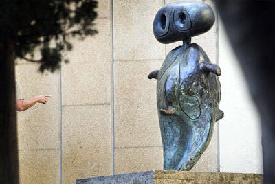 Escultura 'El extraterrestre' de Joan Miró, sita en la Fundació Miró de Barcelona.