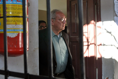 El general Gonzalo Rocabado llega a la cárcel de Sucre tras ser sentenciado a 10 años