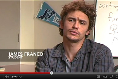 James Franco protagoniza el  booktrailer  de  Una súper triste historia de amor verdadero,  de Gary Shteyngart.