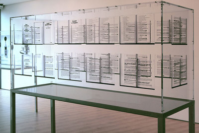 Vitrinas mínimas narran y visualizan la la idea de transparencia en la muestra  En el aire .