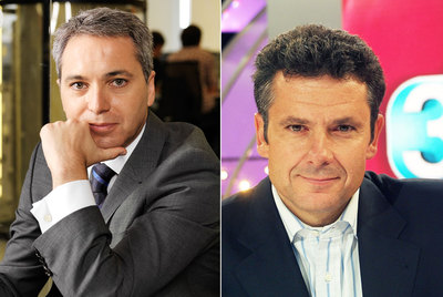 Vicente Vallés (a la izquierda) y  Roberto Arce.