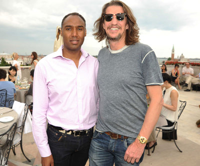 Pierre Lagrange con Roubi L'Roubi, su actual pareja.