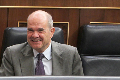 El vicepresidente Manuel Chaves, ayer en la sesión de control al Gobierno en el Congreso de los Diputados.