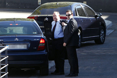 El magistrado Fernando García Nicolás, a su llegada a las deliberaciones sobre el  caso Faisán .