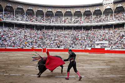 Morante de la Puebla, ayer en el penúltimo festejo celebrado en la Monumental de Barcelona.